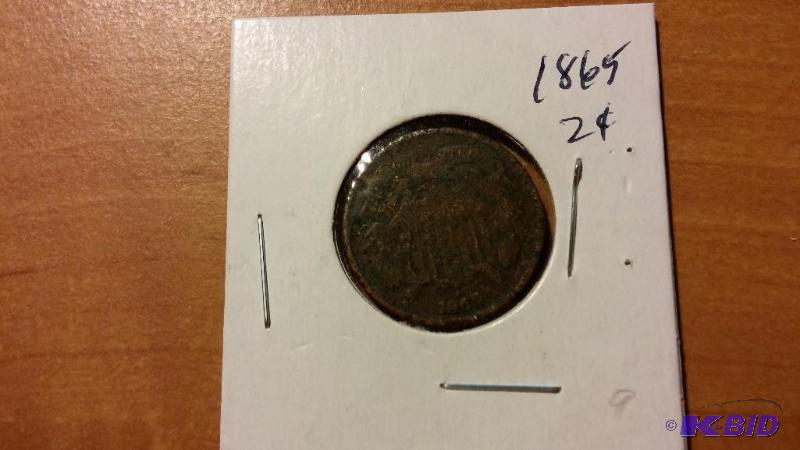 1865 TWO CENT COIN...