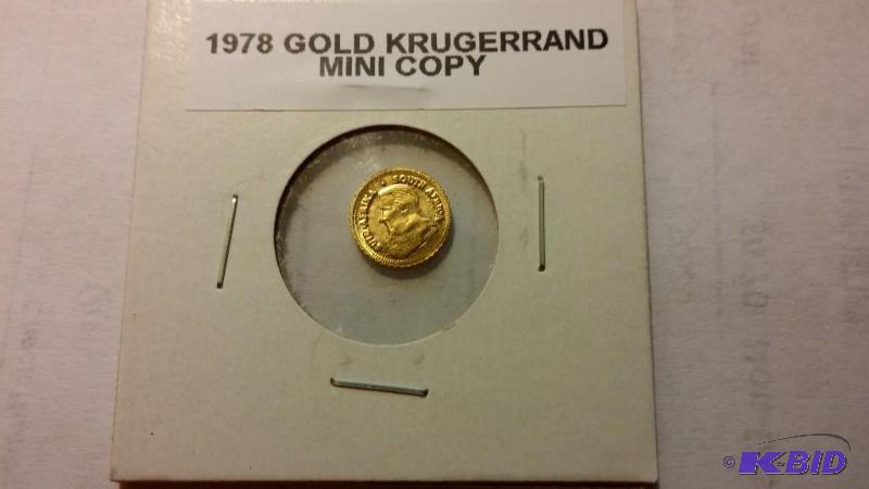 1978 GOLD KRUGERRAND MINI COPY COIN...