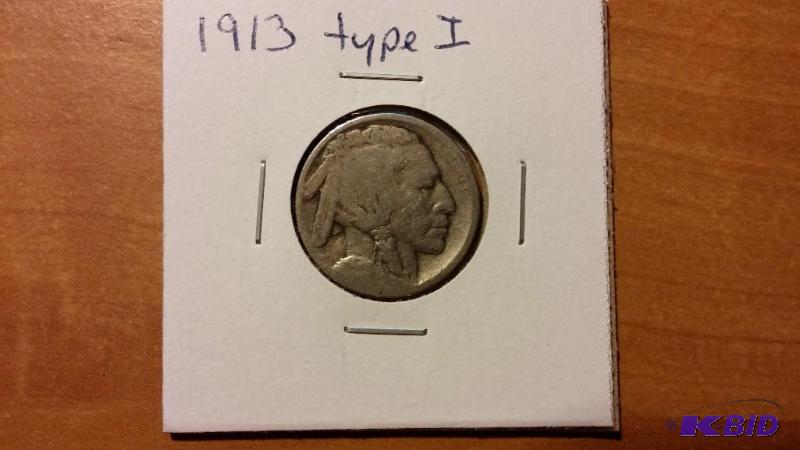 1913 BUFFALO NICKEL FIVE CENT COIN...