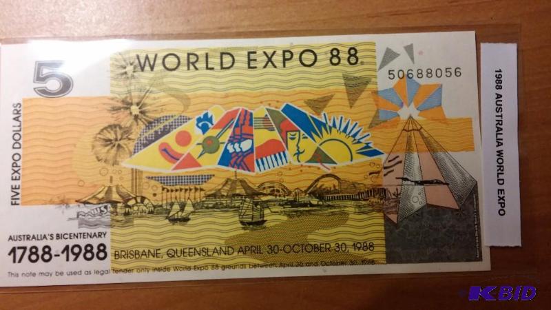 1988 AUSTRALIA WORLD EXOP NOTE...
