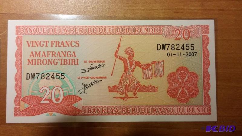 BURUNDI FOREIGN NOTE, UNCIRCULATED...