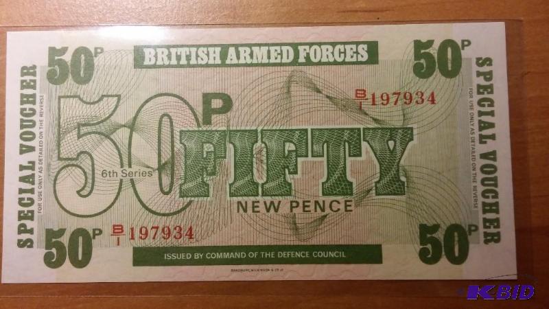 BRITISH MILITARY PAYMENT COUPON, UNCIRCULATED...