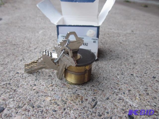 lot 146 image: Commercial Mortise Cylinder brass lock with (...