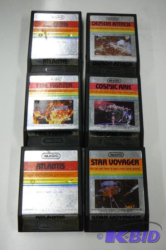 Lot of 6 Atari Sear video system games...