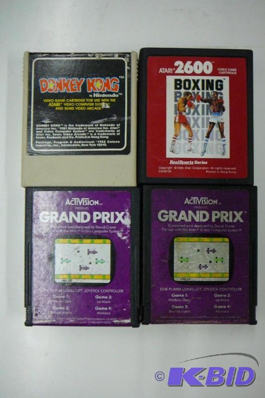 Lot of 4 Atari Sear video system games...