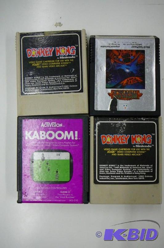 Lot of 4 Atari Sear video system games...