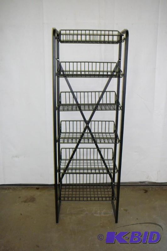 Steel display rack 21&quotwide x 13&quot de...