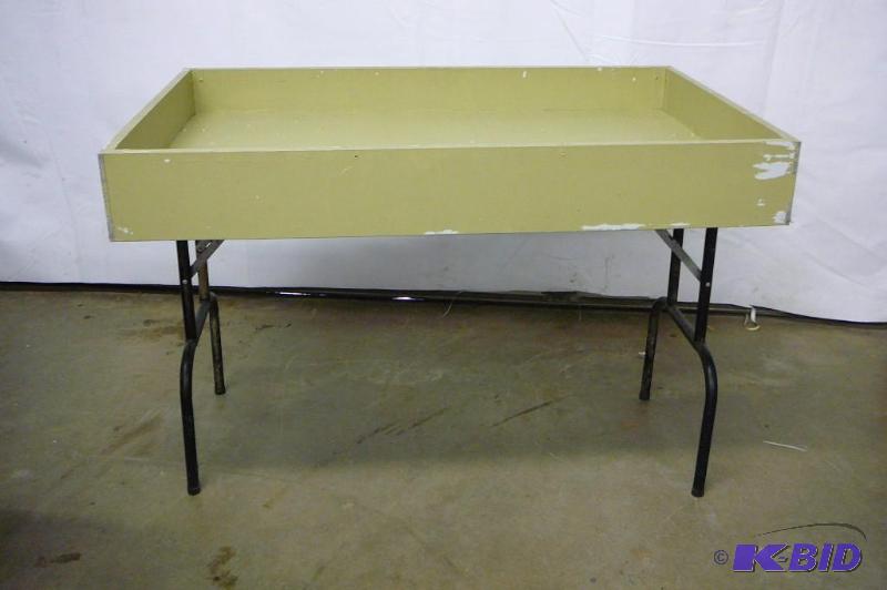 Folding display table with 4 sides 48&quot w...