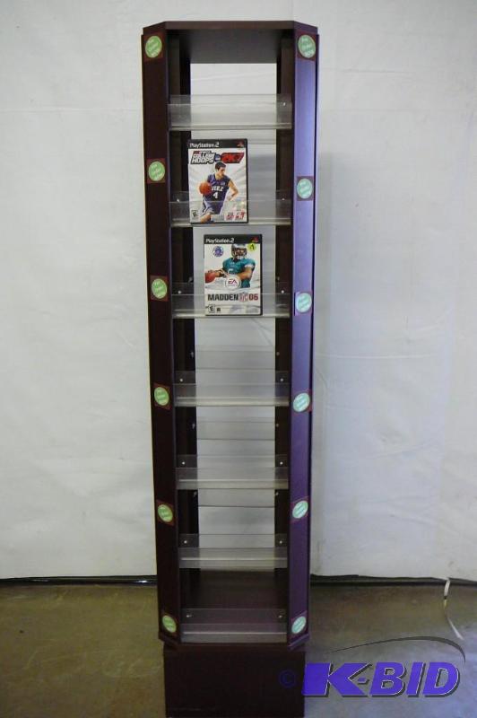 Movie display rack with swivel base 15&quot ...