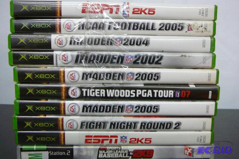 Lot of 9&nbspXBox&nbspand 1 play station2&n...