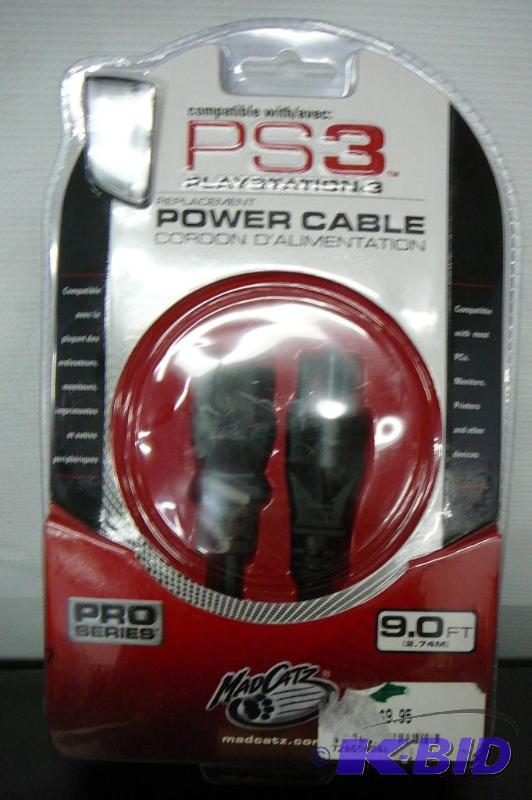 PS3 play station 3 power cable 9FT&nbsp NEW...