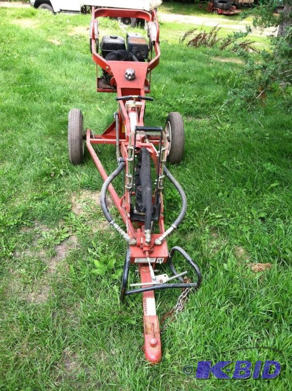 lot 44 image: Post hole digger, tow behind Like new. General 660 dig-er- mobile with bits