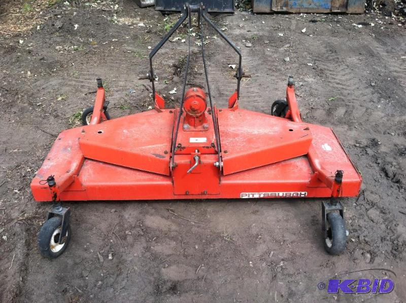 lot 46 image: 3 point Tractor finish mower. 6 wide