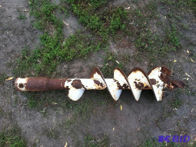 lot 58 image: 9 Bobcat Auger Bit attachment.  good shape.
