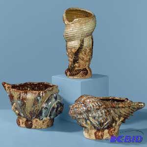 Rustic Seashell vases
