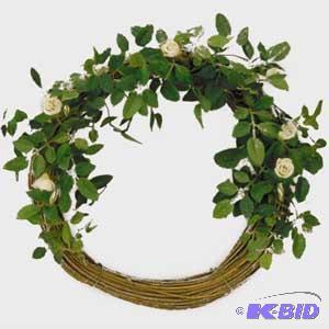 10-inch Red Rose Wreath