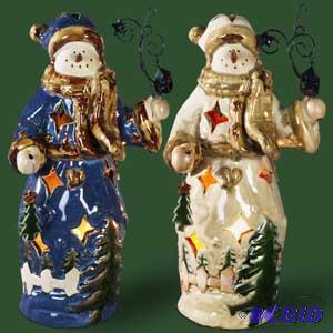 Rustic Snowman Figurines