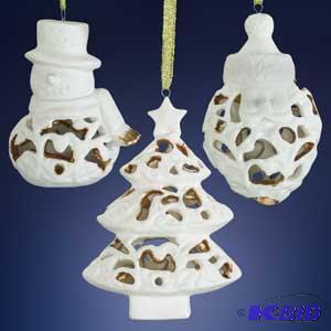 Filigree Bisque Ornament