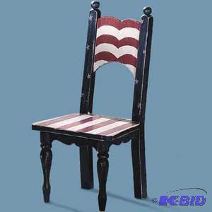 Americana Wooden Folk Art Chair