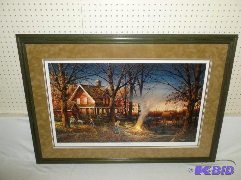 lot 1 image: Beautiful Large Terry Redlin " Autumn Ev...