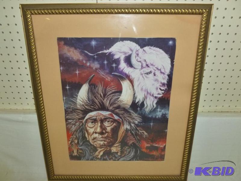 lot 117 image: Jonnie Chardoon&nbspwood framed and matted p...
