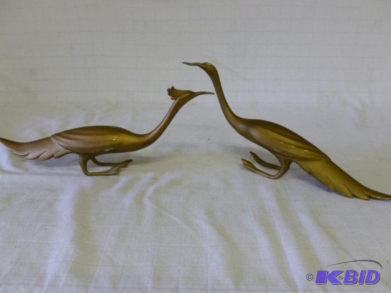 lot 129 image: A pair of vintage W.R Manufacturing Co cast a...