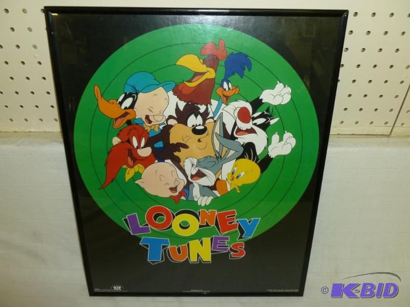 lot 143 image: Collectible Looney Tunes framed picture that ...