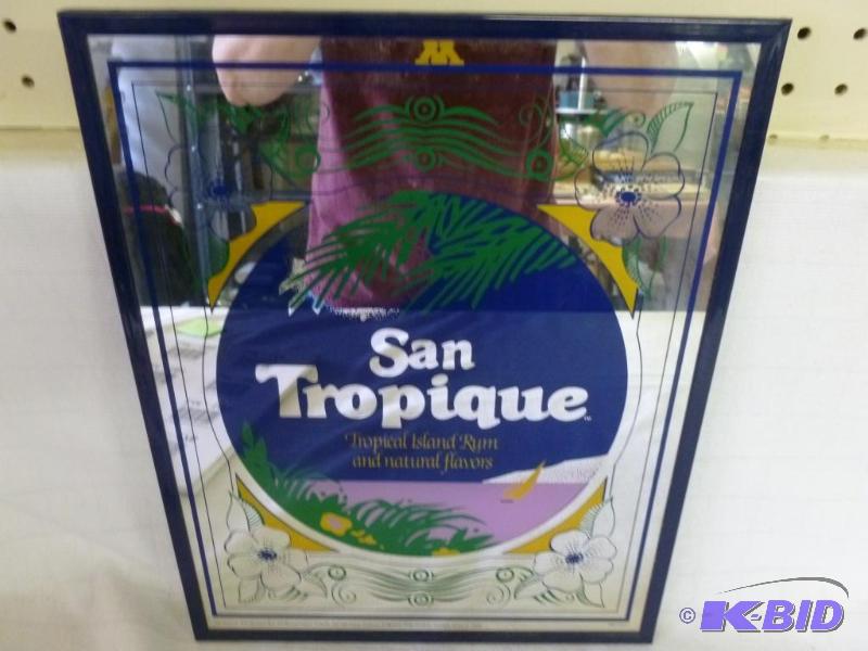 lot 177 image: San Tropique framed rum&nbspmirror that meas...