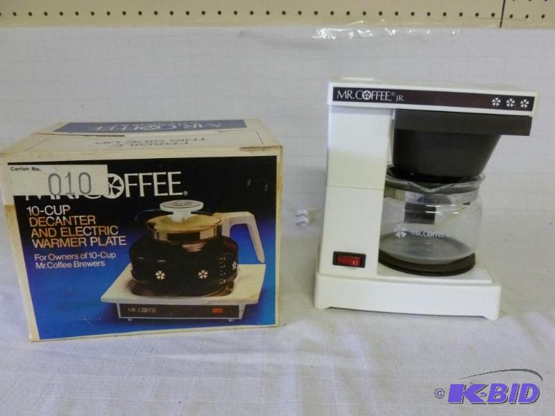 lot 186 image: This lot consists of a Mr. Coffee 10-cup deca...