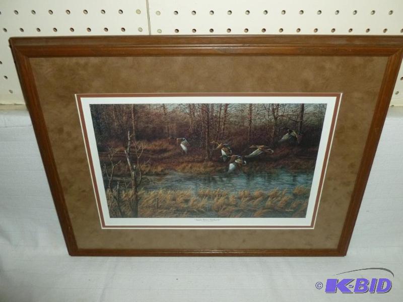 lot 4 image: Beautiful&nbspTerry Redlin " Apple Rive...