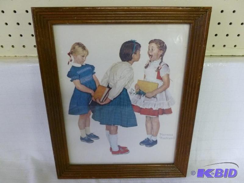 lot 52 image: Large Norman Rockwell " Missing Tooth &q...