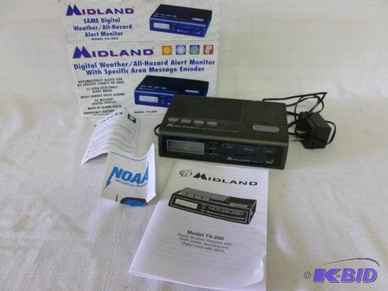 lot 55 image: Midland Digital weather  all hazard radio wi...
