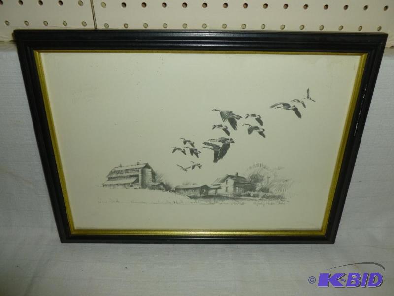 lot 6 image: Beautiful&nbspTerry Redlin " Migrating ...