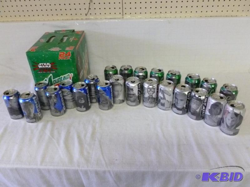 lot 82 image: Collectible 1999 Star Wars 24 pack of aluminu...