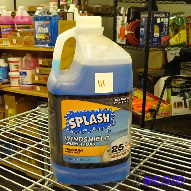 lot 111 image: New Qty 3 SPLASH Premium Windshield Washer Fl...