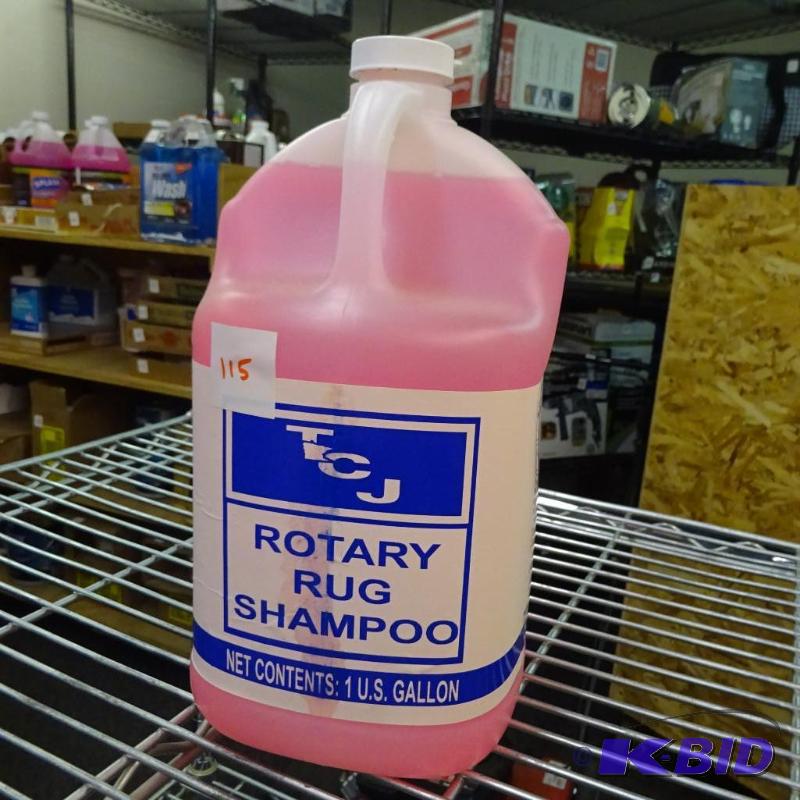 lot 115 image: NEW Qty 2 TCJ Rotary Rug Shampoo 1 gal ea...