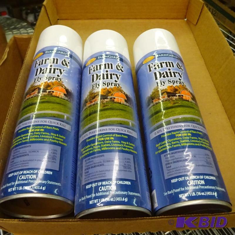lot 119 image: Qty 3 New Farm & Dairy Fly Spray  Pyrethr...