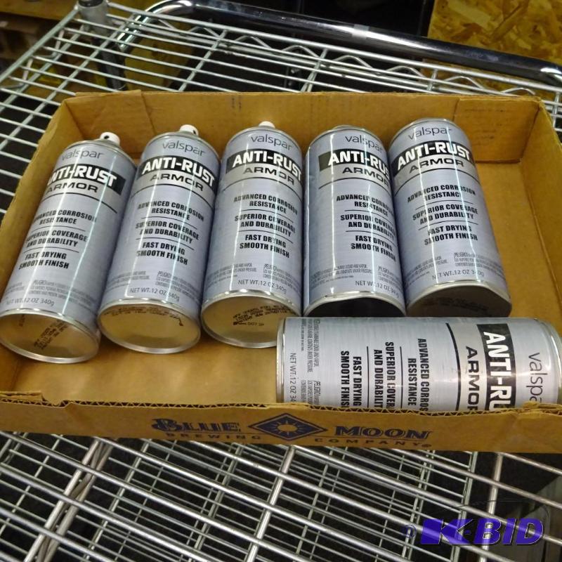 lot 126 image: NEW Paint Lot Qty 6 Rust Oleum Anti-Rust Armo...
