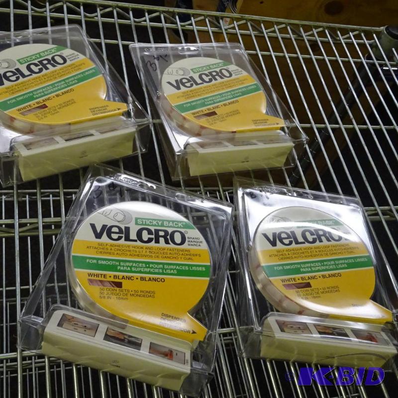 lot 139 image: Qty 4 New 50 pack Velcro Brand Sticky Backed ...