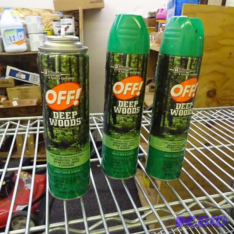 lot 147 image: Qty 3 New Deep Woods OFF Insect repellent 25...
