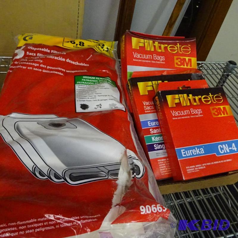 lot 15 image: NEW Vacuum Bag Lot incl. 3 each of Shop Vac t...