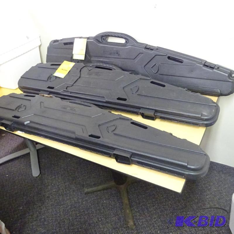 lot 158 image: Qty 3 New Plano ProMax Single Scoped Gun Case...
