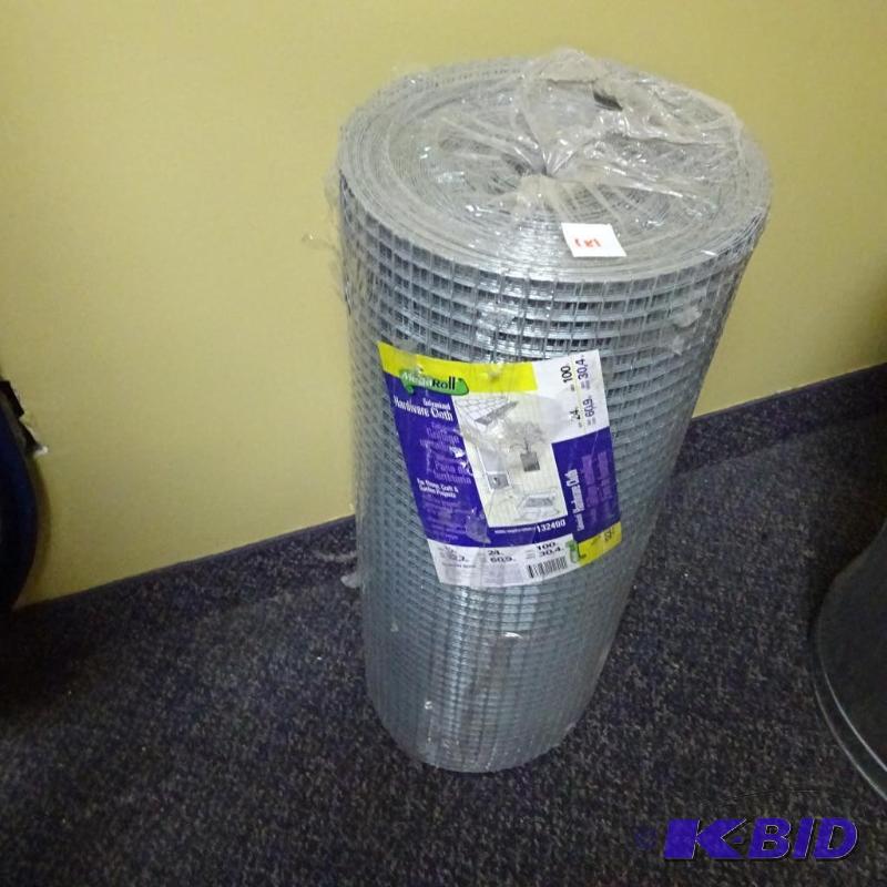 lot 181 image: NEW 100ft Roll Hardware Cloth 100ft x 24in x ...