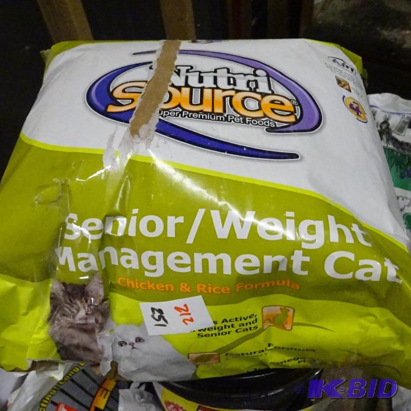lot 212 image: Approx 10 lbs NutriSource Senior Weight Manag...