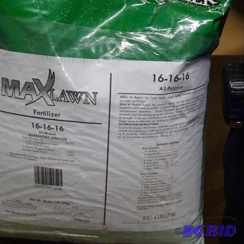 lot 217 image: Approx 40 lbs Max Lawn Premium Fertilizer 16-...