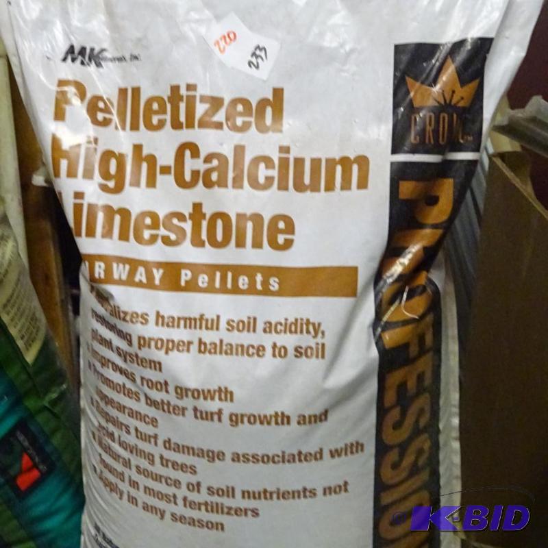 lot 220 image: Approx 50 lbs Pelletized high calcium limesto...