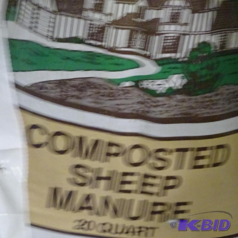 lot 223 image: 2 Bags Composted Manure and 1 Bag Premium Ced...