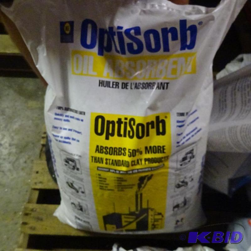 lot 231 image: Approx 20 lbs Optisorb oil absorbant holds 50...