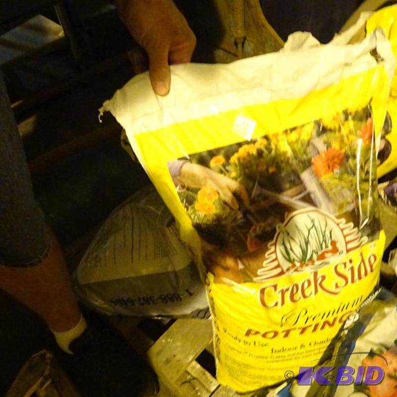 lot 243 image: 3 lg bags Creekside Premium Potting Soil...