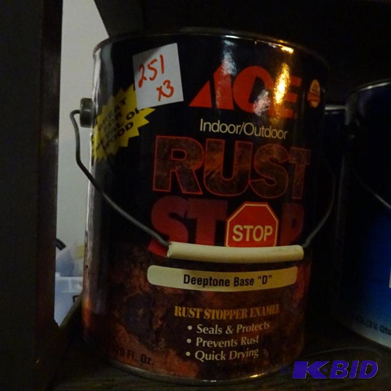 lot 251 image: Qty 3 ACE Indoor Outdoor Rust Stop Rust Stopp...